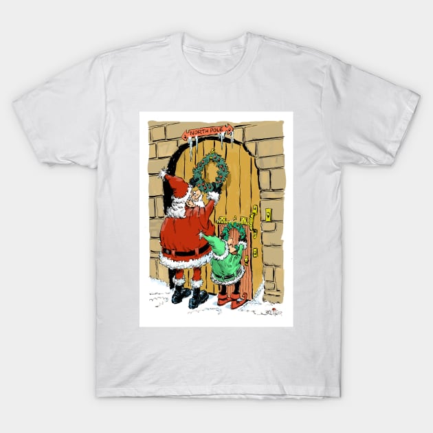 All Santa's creatures, great and small. T-Shirt by Steerhead